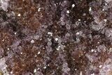 Sparkling Druzy Amethyst Geode - Metal Stand #83740-2